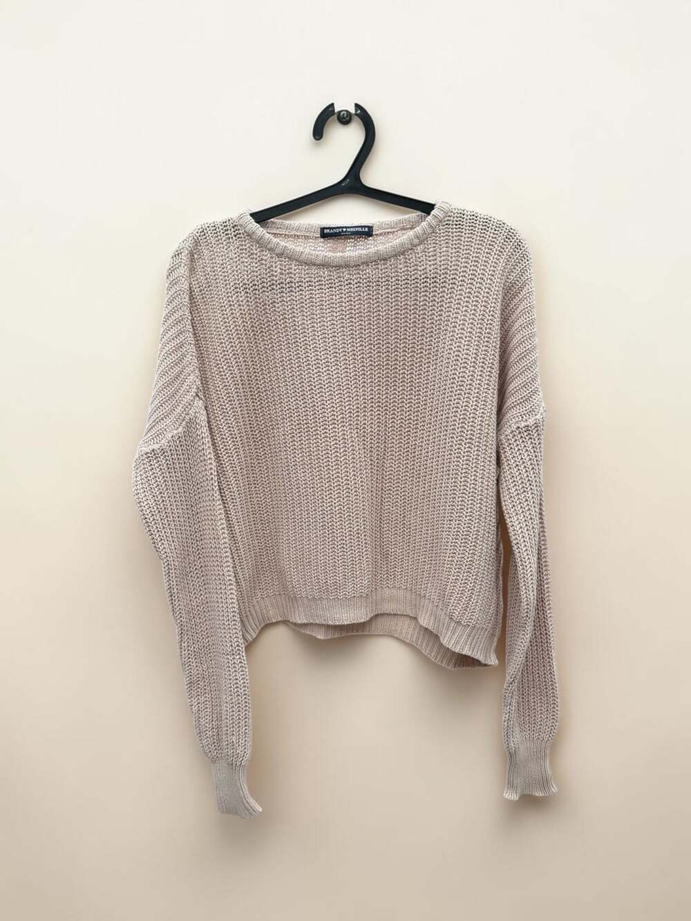 Brandy‎ Melville Brianna Cotton Thick Knit Sweater